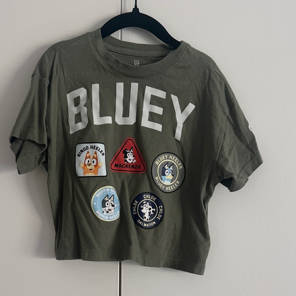 GAP Kids Bluey Graphic Tee - Olive